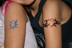 glitter tattoos