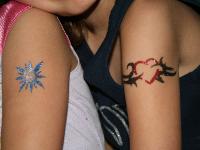glitter tattoos