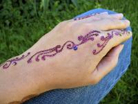 purple glitter